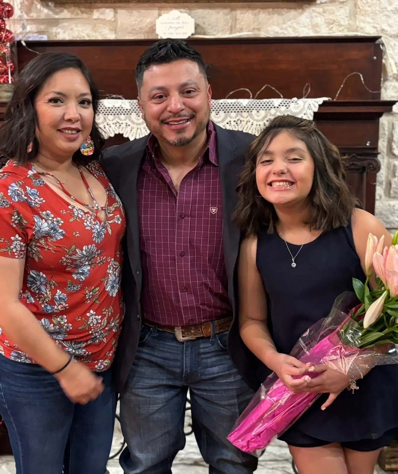 Anthony and Cristina Olvera with their daughter